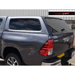 HARD TOP TOYOTA HILUX 2016 AUJOURD'HUI FENETRES ESCAMOTABLES DOUBLE CABINE AEROKLAS Pret à peindre