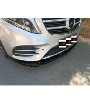 Spoiler Avant MERCEDES CLASSE V AMG LINE 2019 AUJOURD'HUI ABS Noir Design2 - Access Utilitaire - Vente en ligne d'accessoires auto et Véhicules Utilitaires