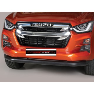 PARE BUFFLE ISUZU D MAX 2021 AUJOURD'HUI  HOMOLOGUE INOX NOIR PROTECTION BASSE  Sportbar 76mm