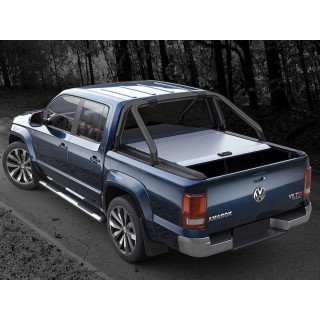 COUVRE BENNE VOLKSWAGEN AMAROK CANYON DOUBLE CABINE 2010 2020 RIDEAU COULISSANT Mountain Top GRIS