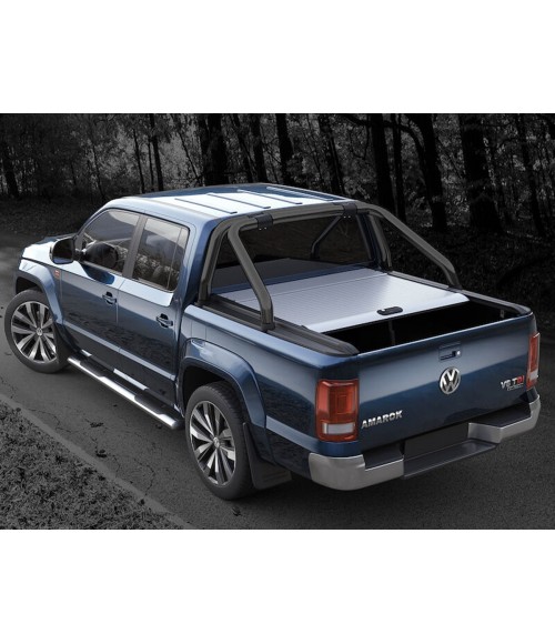 COUVRE BENNE VOLKSWAGEN AMAROK CANYON DOUBLE CABINE 2010 2020 RIDEAU COULISSANT Mountain Top GRIS