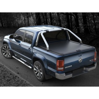 COUVRE BENNE VOLKSWAGEN AMAROK CANYON DOUBLE CABINE 2010 2020 RIDEAU COULISSANT Mountain Top NOIR