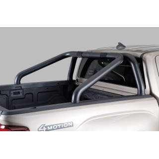 ROLL BAR VOLKSWAGEN AMAROK 2023 AUJOURD'HUI DOUBLE BARRES INOX 76mm NOIR