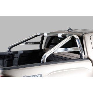 ROLL BAR VOLKSWAGEN AMAROK 2023 AUJOURD'HUI DOUBLE BARRES INOX 76mm CHROME