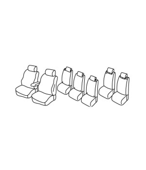 Housses siege auto FORD S MAX 2015 2023 Titanium 7 places - Access Utilitaire - Vente en ligne d'accessoires auto et Véhicules Utilitaires