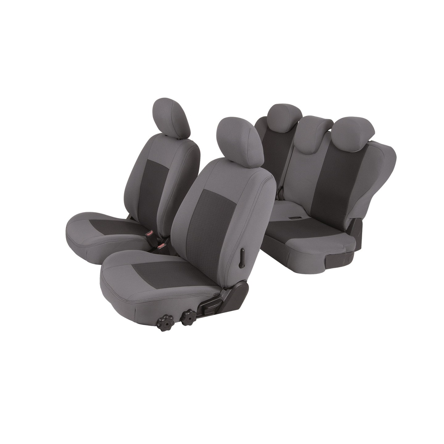 TYGCP Housses Sièges Voiture Kia Picanto 2020-2025 - Set Complet Imperméable Respirant Gris