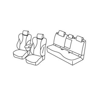 Housses siege auto PEUGEOT 408 ALLURE 2022 AUJOURD'HUI