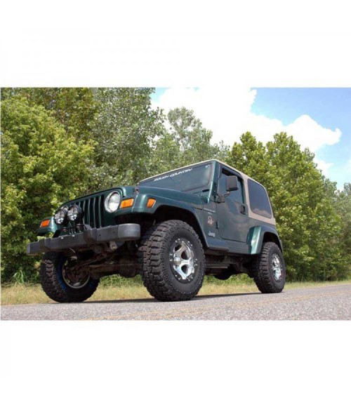 Kit Rehausse JEEP WRANGLER TJ 1997 2006 Suspension + 6.5 cms Rough Country 4 cylindres