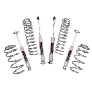 Kit Rehausse JEEP WRANGLER TJ 1997 2006 Suspension + 6.5 cms Rough Country 4 cylindres