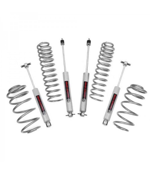 Kit Rehausse JEEP WRANGLER TJ 1997 2006 Suspension + 6.5 cms Rough Country 6 cylindres