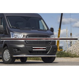 PARE BUFFLE FORD TRANSIT 2014 2018 INOX PROTECTION BASSE