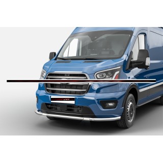 PARE BUFFLE FORD TRANSIT 2019 AUJOURD'HUI INOX PROTECTION BASSE AVEC LEDS