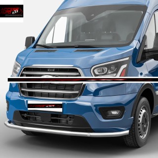 PARE BUFFLE FORD TRANSIT 2019 AUJOURD'HUI INOX PROTECTION BASSE