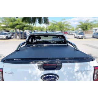 BACHE FORD RANGER RAPTOR DOUBLE CABINE 2023 AUJOURD'HUI BACHE SOUPLE compatible Roll Bar