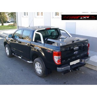 COUVRE BENNE FORD RANGER 2012 2022 TONNEAU COVER RIGIDE PEINT DOUBLE CABINE avec Roll Bar Origine