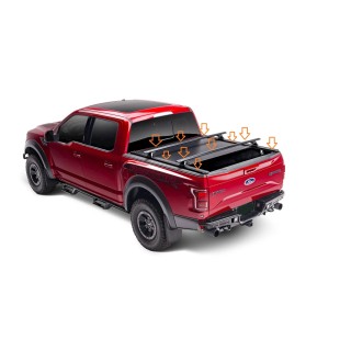 BARRES BENNE DODGE RAM 1500 2009 AUJOURD'HUI pour couvre benne PRO XR