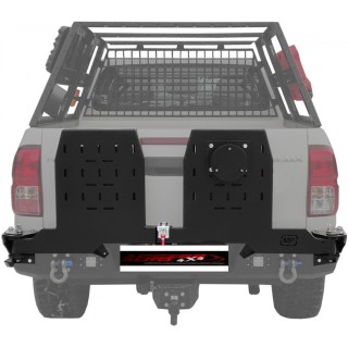 PORTE ROUE DE SECOURS ARRIERE POUR TOYOTA HILUX 2015 AUJOURD'HUI montage sur pare choc arriere acier ACFRPCS021