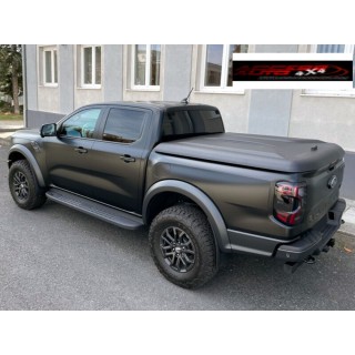 COUVRE BENNE FORD RANGER RAPTOR 2023 AUJOURD'HUI TONNEAU COVER RIGIDE NOIR DOUBLE CABINE