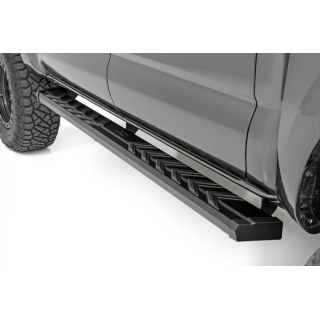 MARCHE PIEDS TOYOTA TACOMA 2016 2023 Aluminium Plat Noir Double Cabine