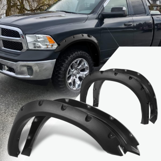 s DODGE RAM 1500 DS 2019 AUJOURD'HUI SET 4 pieces ABS Noir 5cms