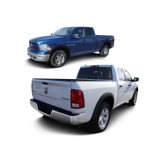 Elargisseurs d'Ailes DODGE RAM 1500 DS 2009 2018 SET 4 pieces ABS Noir 1,2cms