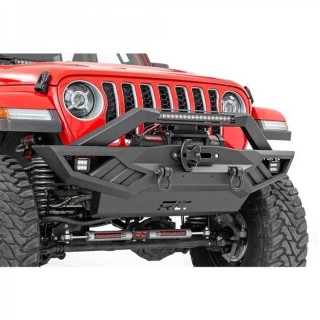PARE CHOC AVANT JEEP GLADIATOR 2020 AUJOURD'HUI ACIER ROUGH COUNTRY TRIAL LED - Access Auto 4x4