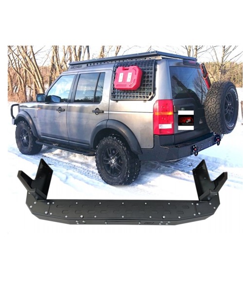 PARE CHOC ARRIERE LAND ROVER DISCOVERY 3  2005 2009 ACIER