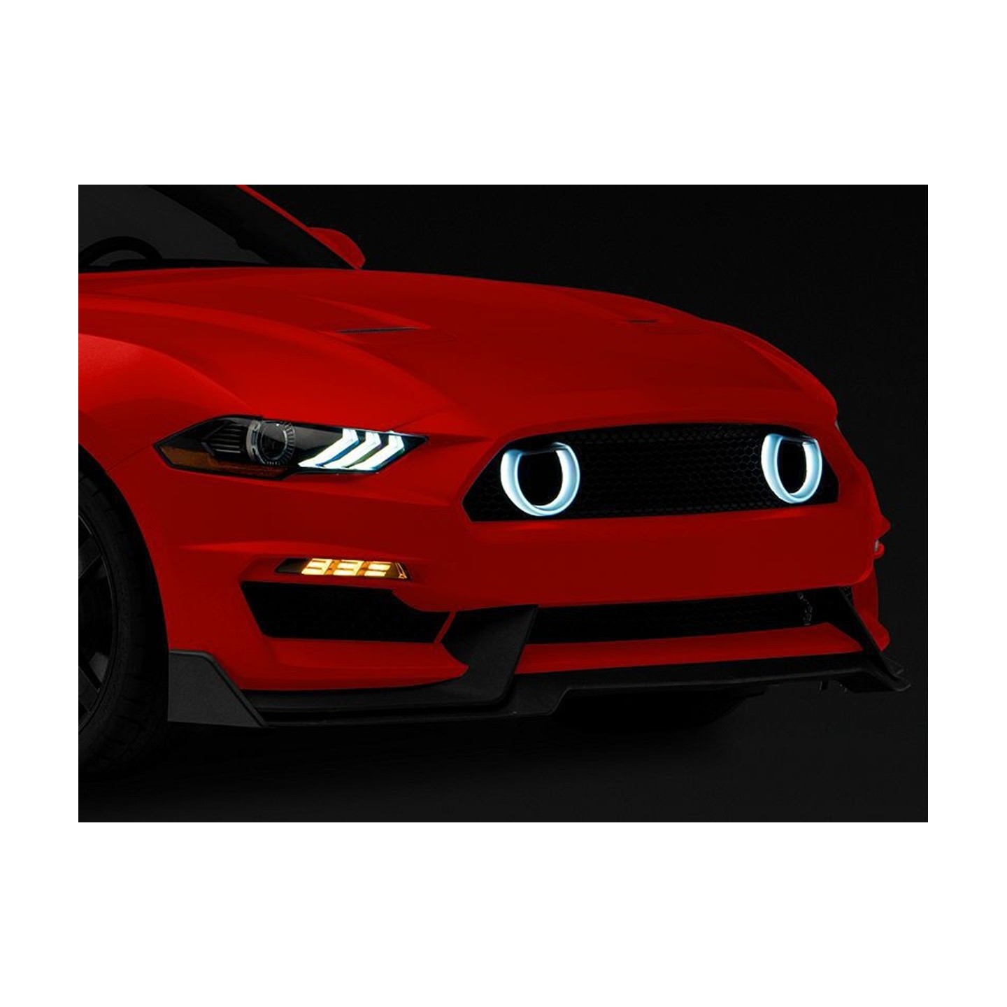 Aile Avant Droite Pour Ford Mustang 2018-2021 - Aluminium Noir - Base Et GT - Neuve JGD
