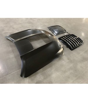 Capot Moteur FORD MUSTANG 2015 2017 GT500 STYLE IKON Aluminium non peint - Access Utilitaire - Vente en ligne d'accessoires auto et Véhicules Utilitaires