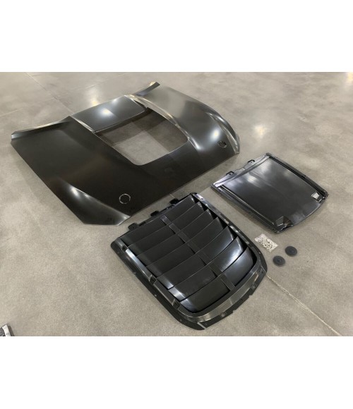 Capot Moteur FORD MUSTANG 2015 2017 GT500 STYLE IKON Aluminium non peint