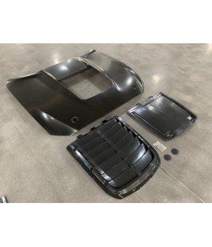 Capot Moteur FORD MUSTANG 2015 2017 GT500 STYLE IKON Aluminium non peint - Access Utilitaire - Vente en ligne d'accessoires auto et Véhicules Utilitaires