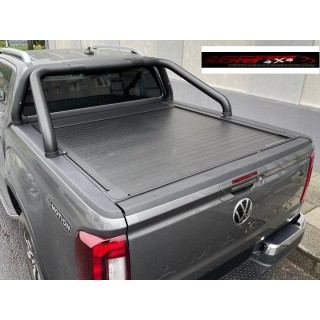 ROLL BAR VOLKSWAGEN AMAROK 2023 AUJOURD'HUI INOX DOUBLE BARRES NOIR 76mm