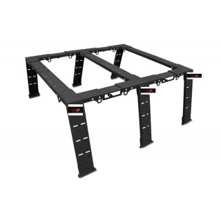 GALERIE BENNE FORD RANGER RAPTOR 2019 2022 Leds montage sur rails couvre benne Longueur 137 à 152 cms Hauteur 57cms 350kgs