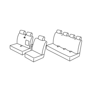 Housses siege auto MERCEDES SPRINTER 7 PLACES 2006 2013