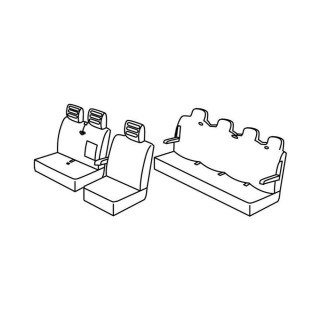Housses siege auto PEUGEOT BOXER 7 PLACES 2014 2020