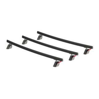 Barres de Toit VOLKSWAGEN T6.1 2020 2024 3 BARRES TRANSVERSALES RABATTABLES Aluminium L1 L2