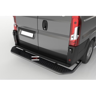 PROTECTION ARRIERE MERCEDES SPRINTER L2 2018 AUJOURD'HUI INOX NOIR avec Angles Marche pieds 60mm