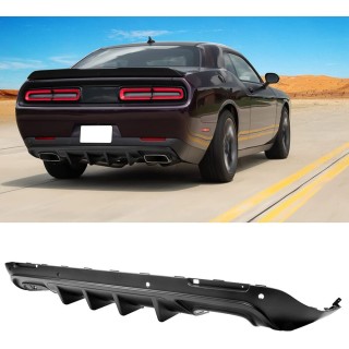 Diffuseur Arriere DODGE CHALLENGER 2015 2021IKON V3 STYLE Noir Mat