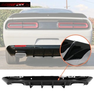 Diffuseur Arriere DODGE CHALLENGER 2015 2022 IKON V3 STYLE Noir Brillant