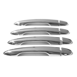 Couvre Poignée Porte RENAULT CLIO 5 PORTES 2006 2012 INOX CHROME 8 PIECES