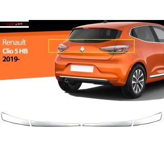 Entourage Feu Arriere RENAULT CLIO 2019 AUJOURD'HUI INOX 4 Pieces