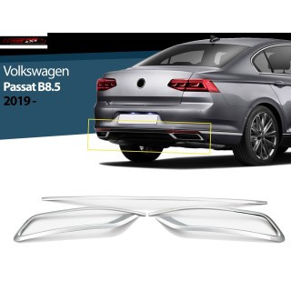 Entourage Echappement VOLKSWAGEN PASSAT BERLINE 2019 2024 INOX CHROME Set 3 PIECES