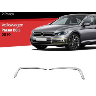 Entourage Anti Brouillard Avant VOLKSWAGEN PASSAT BERLINE 2019 2024 INOX CHROME 2 PIECES