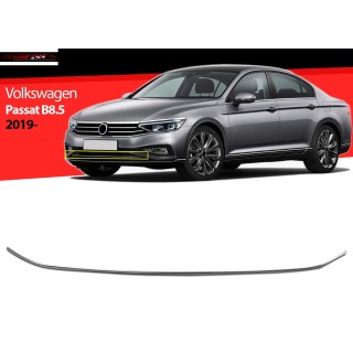 Baguette Calandre Inferieure VOLKSWAGEN PASSAT BERLINE 2019 2024 INOX CHROME 1 PIECE HIGHLINE STYLE