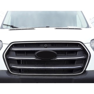 element grille calandre FORD TRANSIT 2018 2021 INOX CHROME 4 PIECES