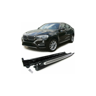 MARCHE PIEDS BMW X6 2014 2018 Aluminium Plat DESIGN