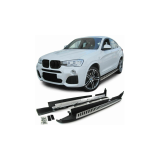 Marche Pieds BMW X4 2013 2018 Aluminium Plat DESIGN