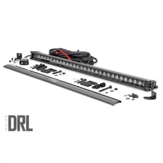 Barre Leds Simple rangée Blanc longueur 30' Rough Country Black Series DRL