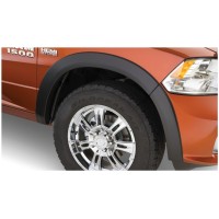ECOTRIC Lot De 4 Bavettes/Garde-Boue Pour Dodge Ram 1500 (2009-2018) Et Ram 2500/3500 (2010-2018) Avec Élargisseurs D'Ailes - Finition Noire Texturée