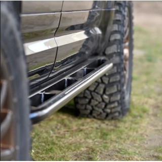 PROTEGE CARTER LAND ROVER DEFENDER 90 2020 AUJOURD'HUI Set Complet 5 pieces ALUMINIUM 8mm Rock Sliders - Access Auto 4x4